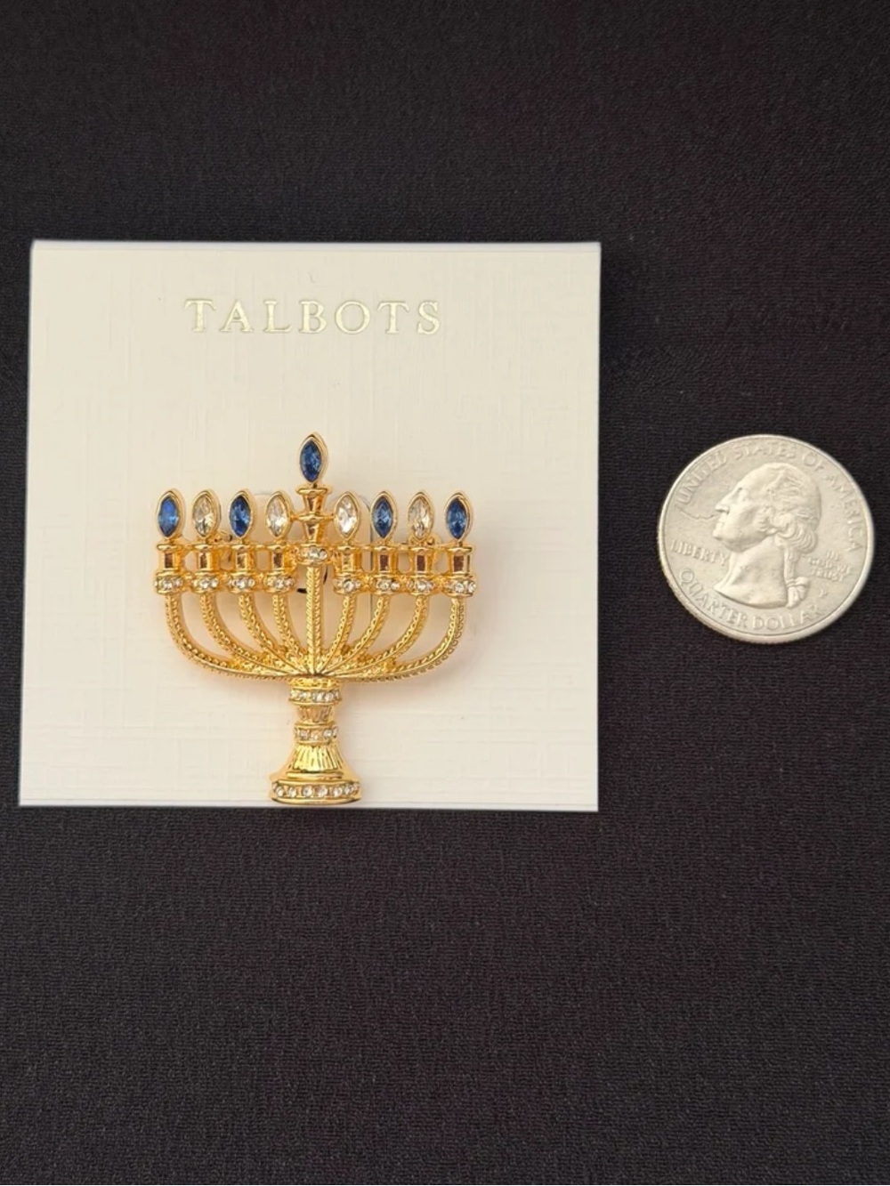 Talbots Menorah Brooch - Picture 6 of 10